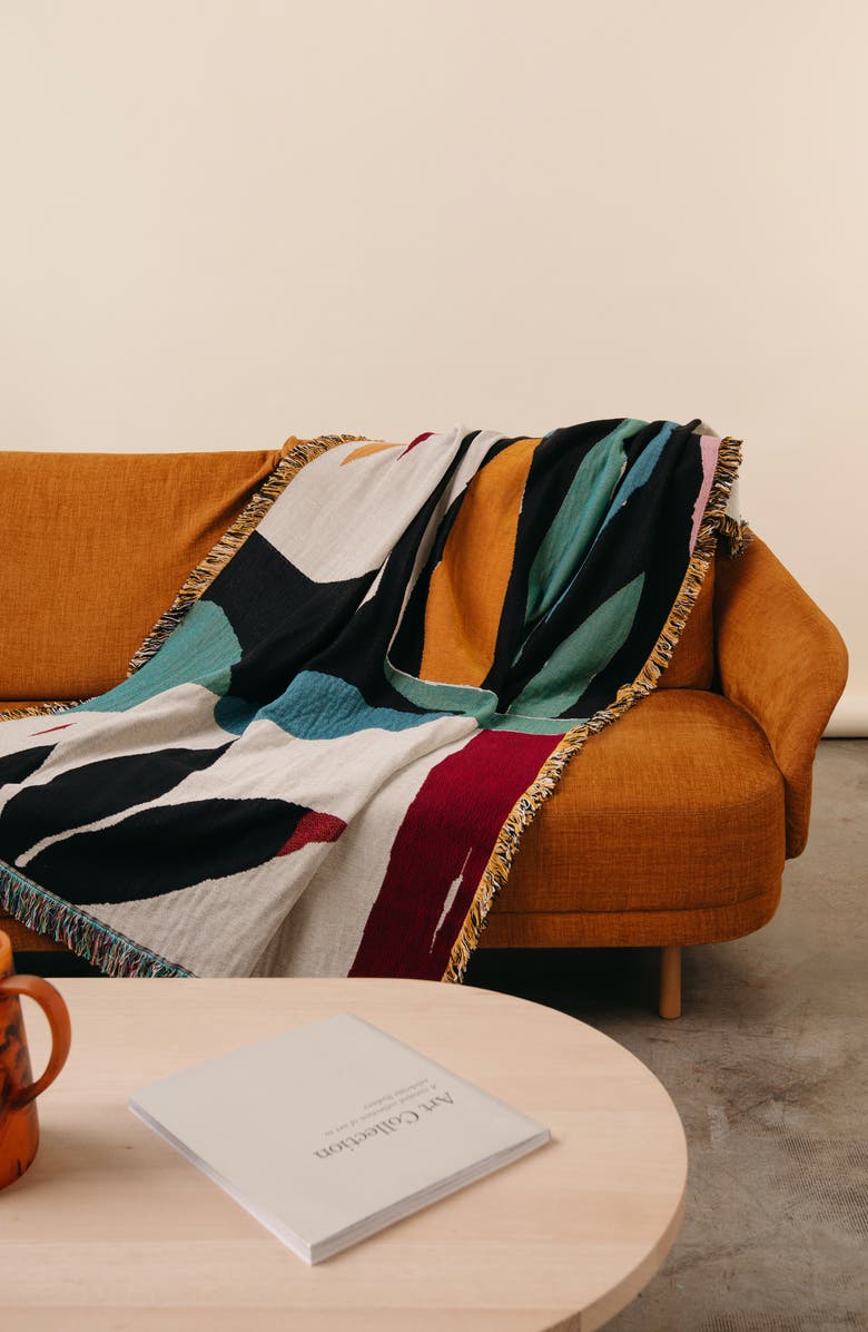 Slowdown Studio Woven Throw Blanket, Alternate, color, Multi