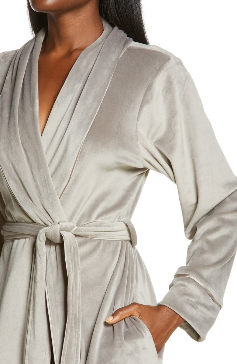 SKIMS Velour Women's Long Robe, Alternate, color,