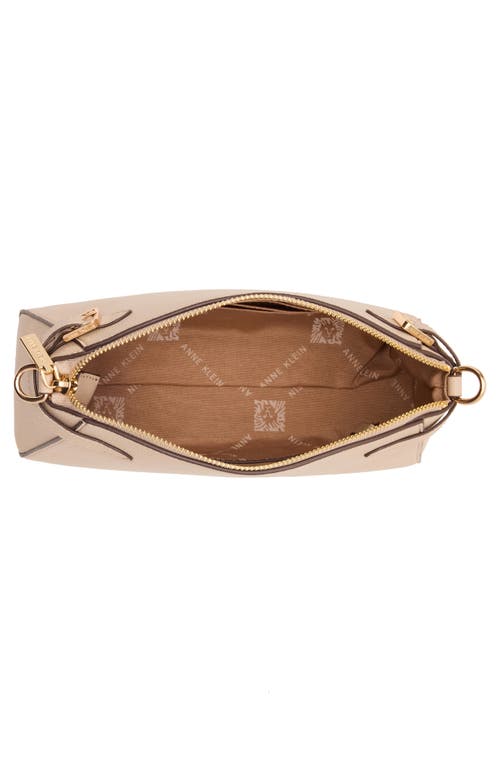 Anne Klein Belted Dome Crossbody Bag In Brown