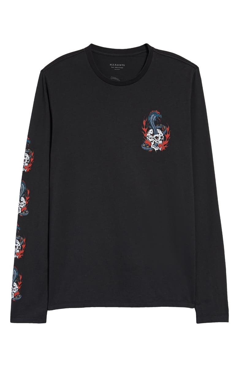 AllSaints Men's Viper Long Sleeve Graphic Tee, Alternate, color,