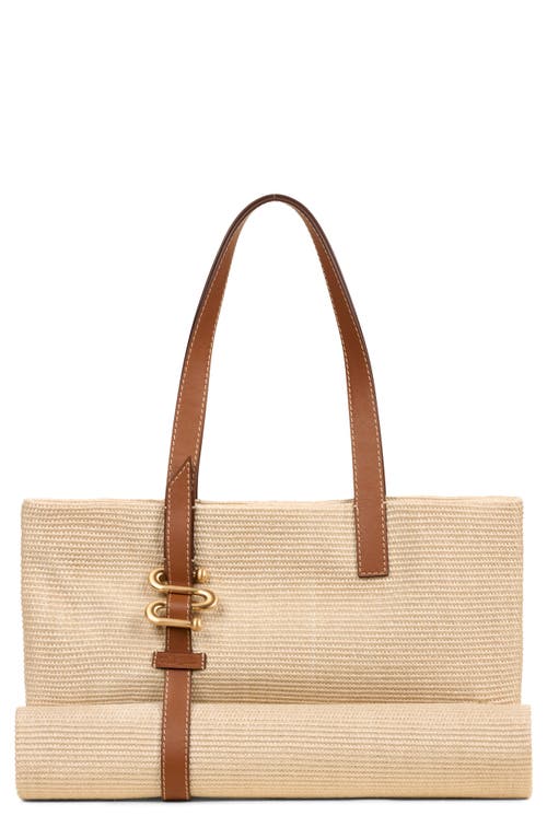 Cult Gaia Sandy Packable Raffia Tote In Cream