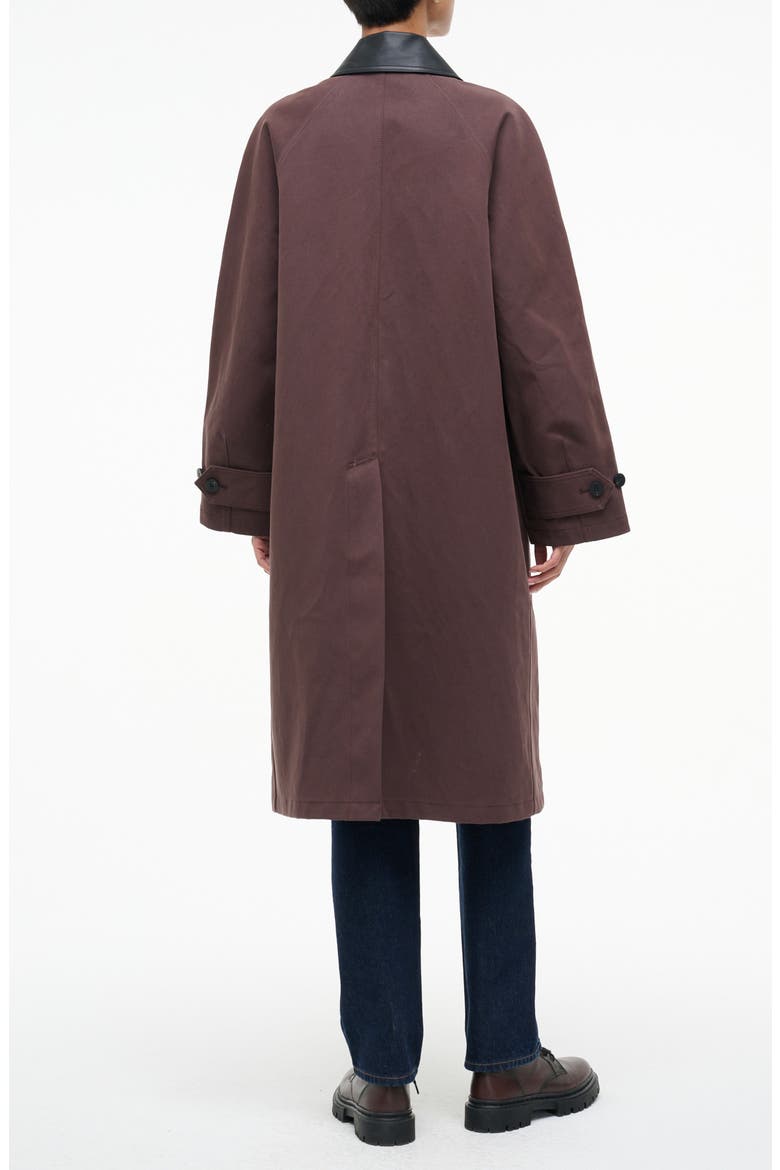Jonah Leather Collar Coat, Alternate, color, EARTH