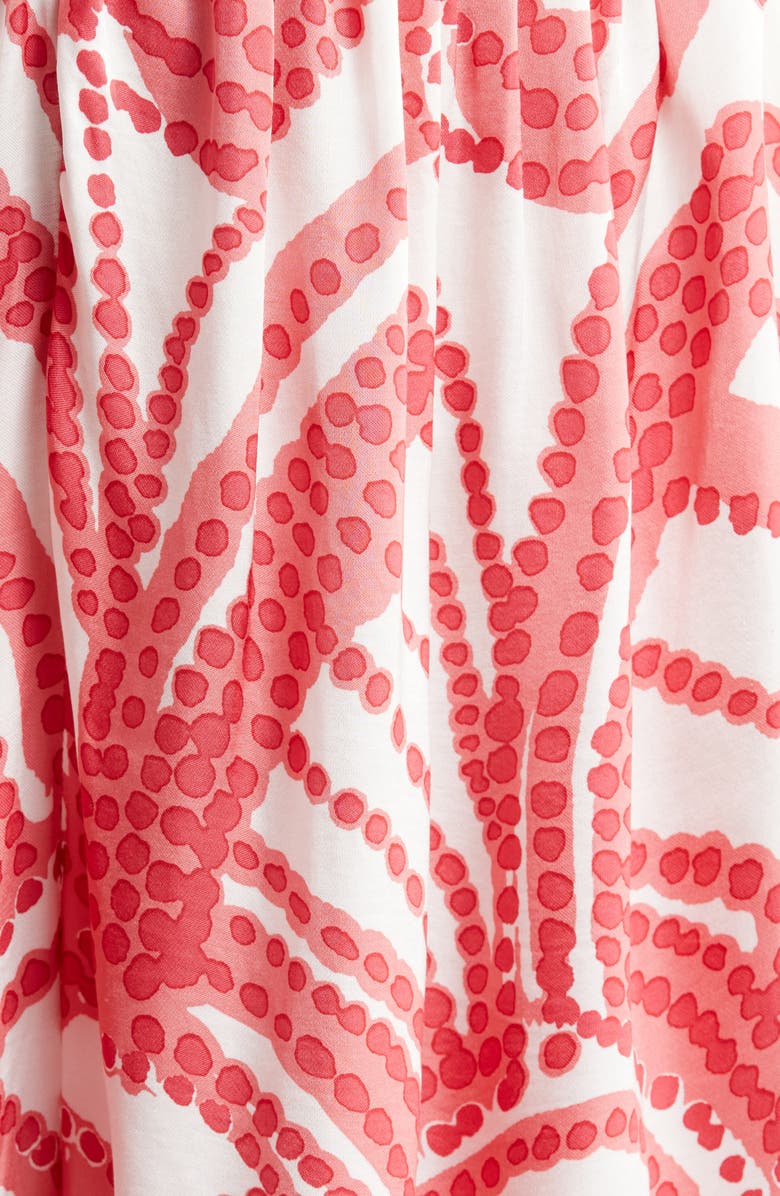 Poupette St Barth Claudia Wide Leg Halter Cover-Up Jumpsuit, Alternate, color, Pink Himba