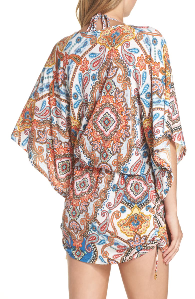 Luli Fama Cabana Cover-Up Dress, Alternate, color, 