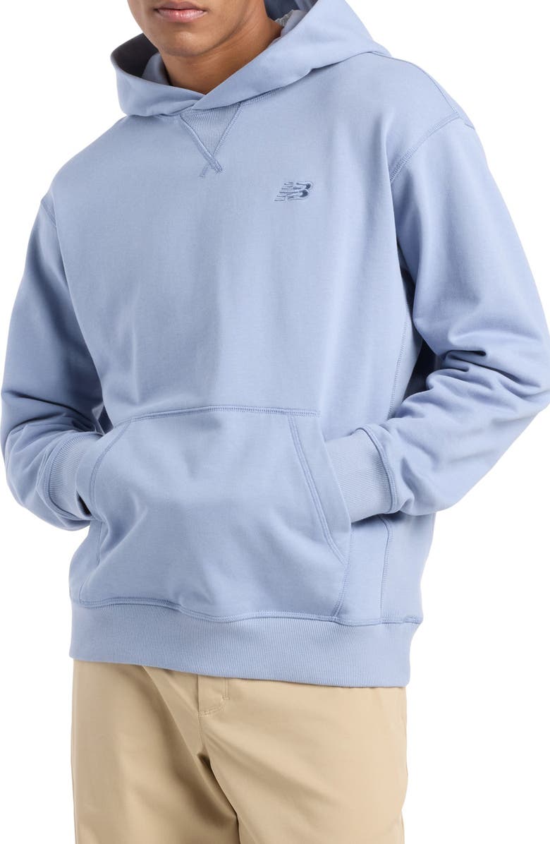New Balance Athletics Oversize Pullover Hoodie, Main, color, Dusk Shower