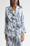 L'AGENCE Ciara Silk Wrap Jacket