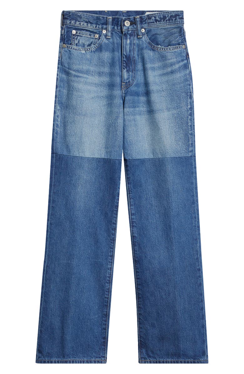 KURO Tectonic Denim Version 1 Slim Flare Leg Jeans, Main, color, Faded Indigo