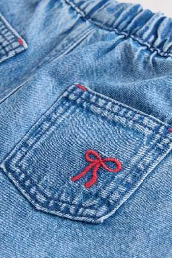 Kids' Bow Laser Wide Leg Jeans