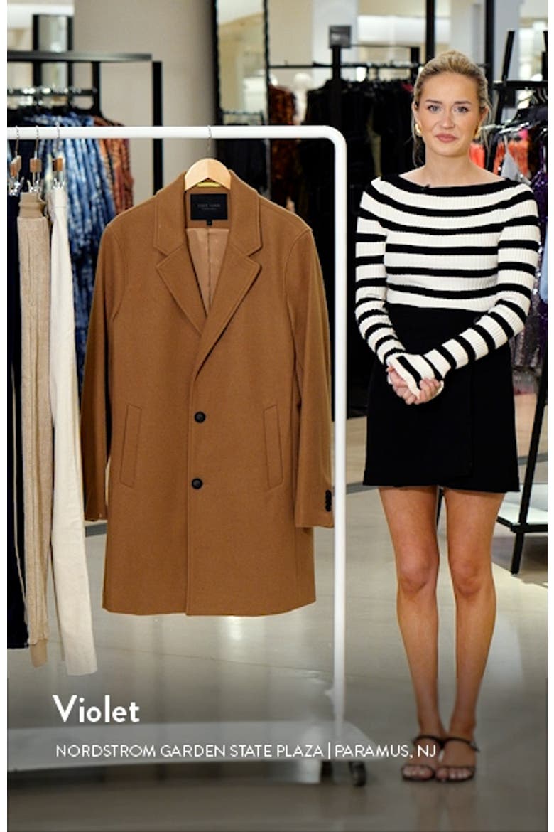 Regular Fit Stretch Wool Coat video