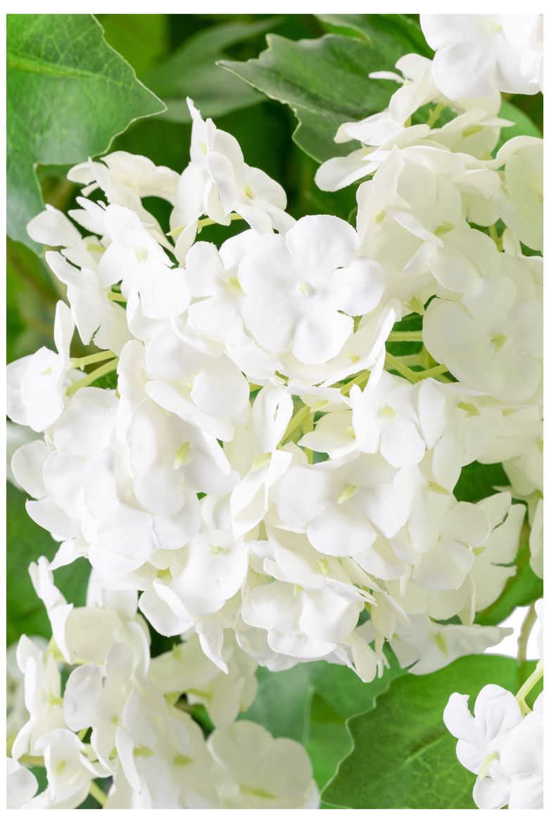 Rhea RealTouch Snowball Hydrangea Arrangement, Alternate, color, Snow
