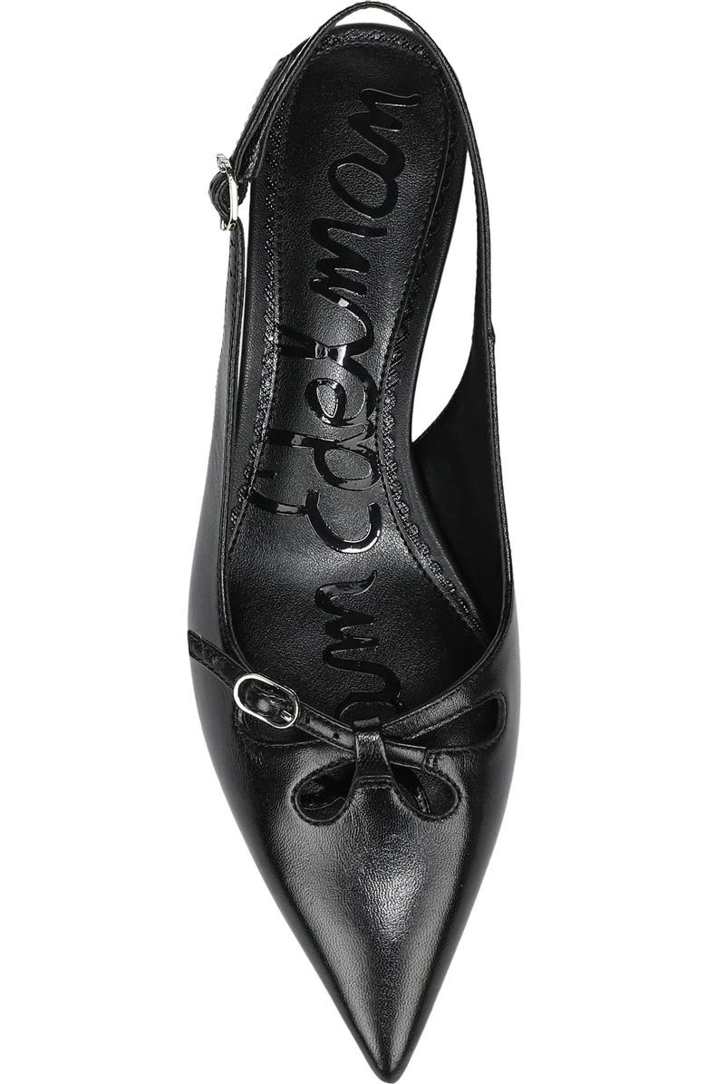 Sam Edelman Fauna Kitten Heel Slingback Pump, Alternate, color, Black