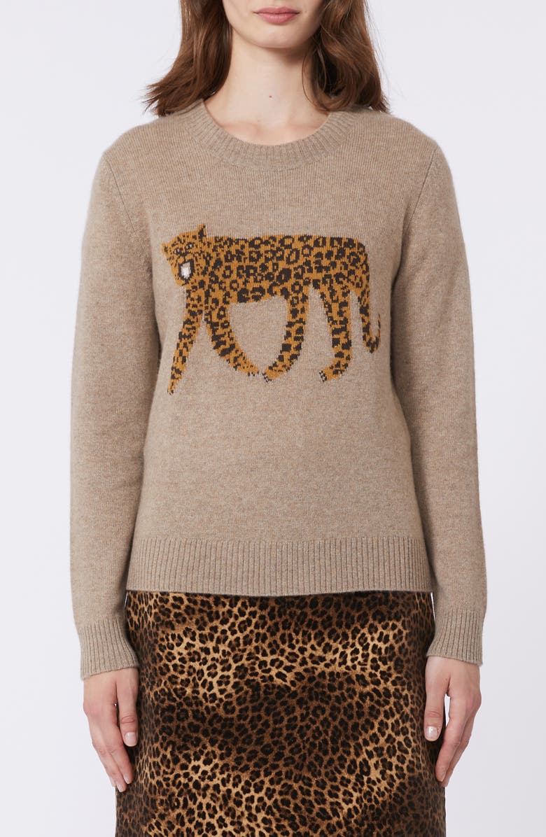 Weekend Max Mara Tunica Jacquard Sweater, Main, color, Turtledove