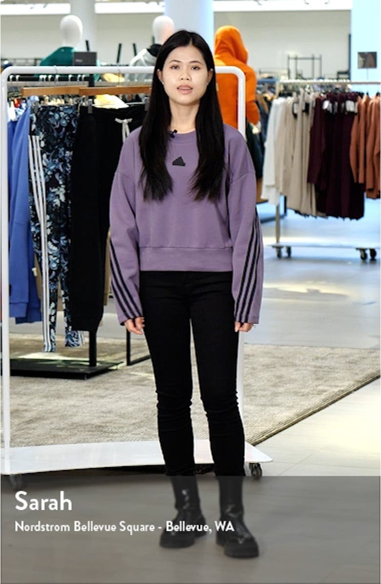 Future Icon Oversize 3-Stripes Crewneck Sweatshirt, sales video thumbnail