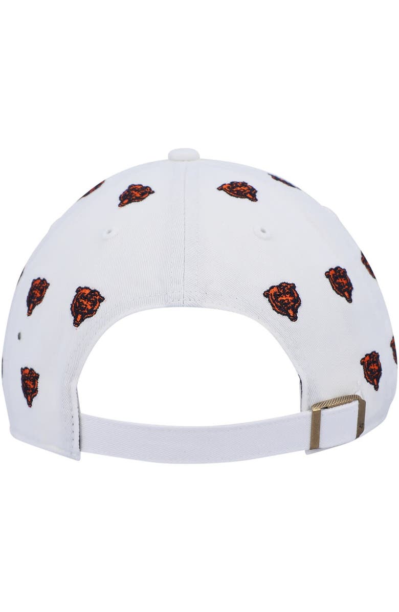 '47 Women's '47 White Chicago Bears Confetti Clean Up Logo Adjustable Hat, Alternate, color,