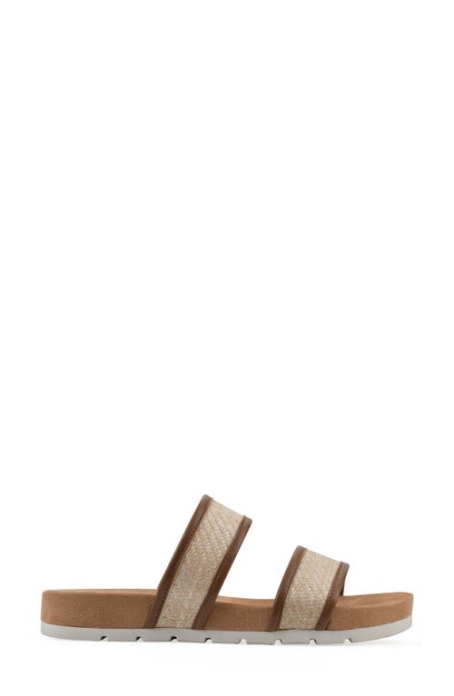 Cliffs By White Mountain Tropical Slide Sandal In Brown Smooth