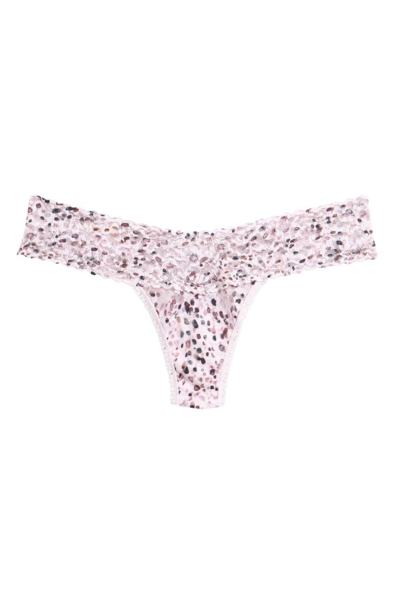 Hanky Panky Print Low Rise Thong, Alternate, color, Unconventional