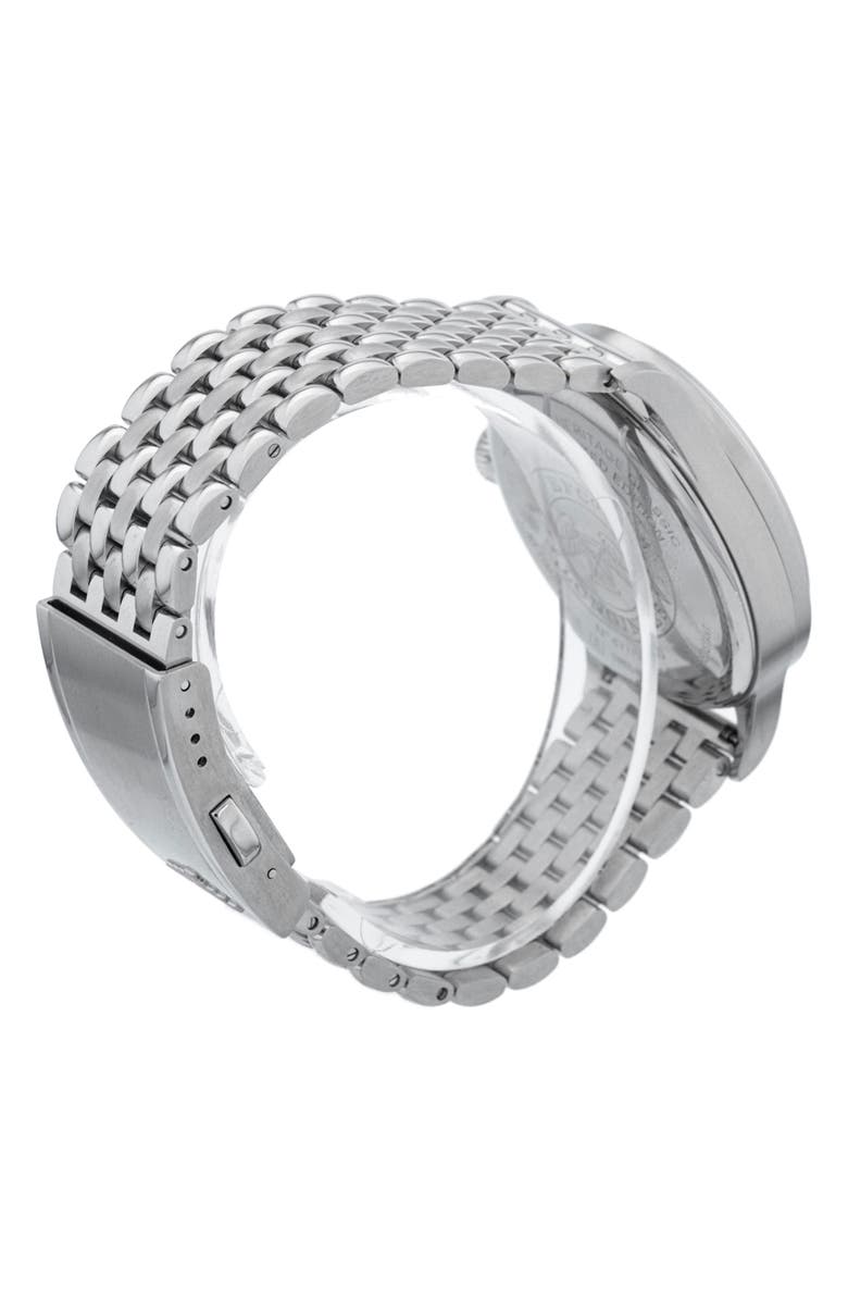 Watchfinder & Co. Longlines Preowned 2021 Heritage L2.828.4.72.2 Automatic Bracelet Watch, 38.5mm, Alternate, color, Silver