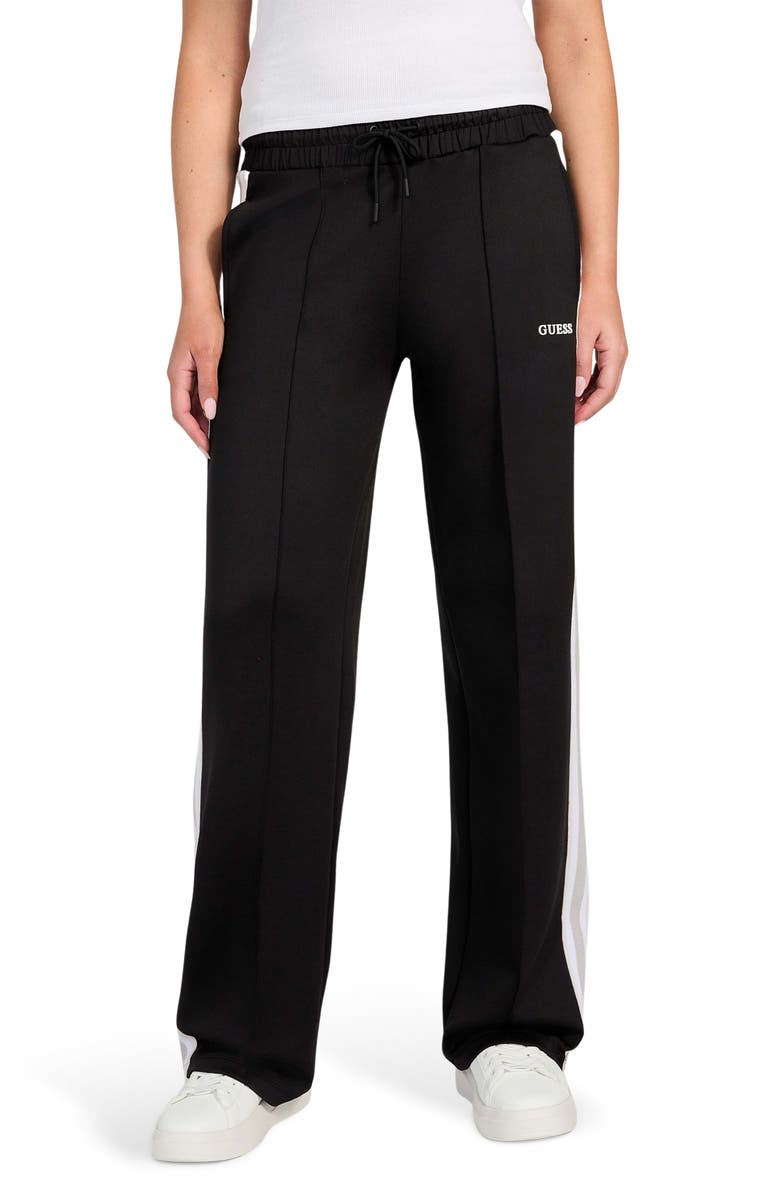 GUESS Yarrow Straight Drawstring Track Pants, Main, color, 