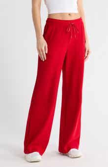 Breathe Easy Ribbed Drawstring Waist Pants