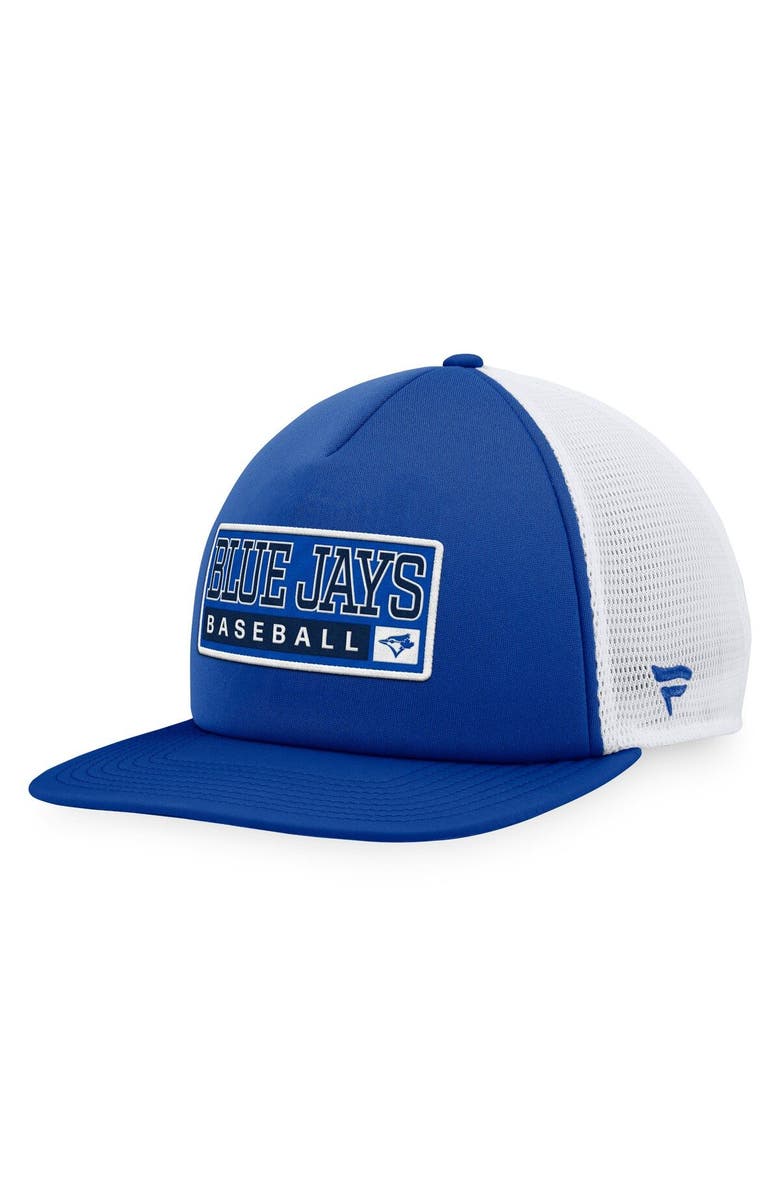 MAJESTIC Men's Majestic Royal/White Toronto Blue Jays Foam Trucker Snapback Hat, Main, color, Royal