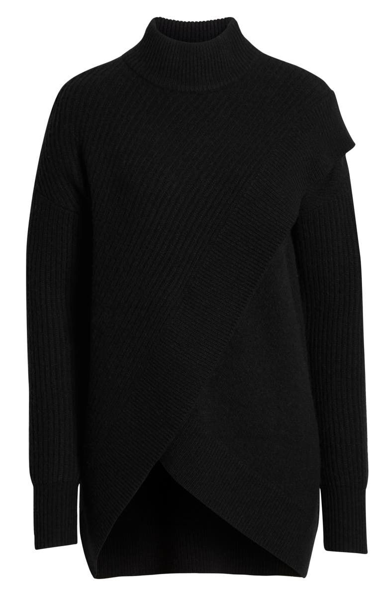 Halogen<sup>®</sup> Faux Wrap Cashmere Blend Sweater, Alternate, color,