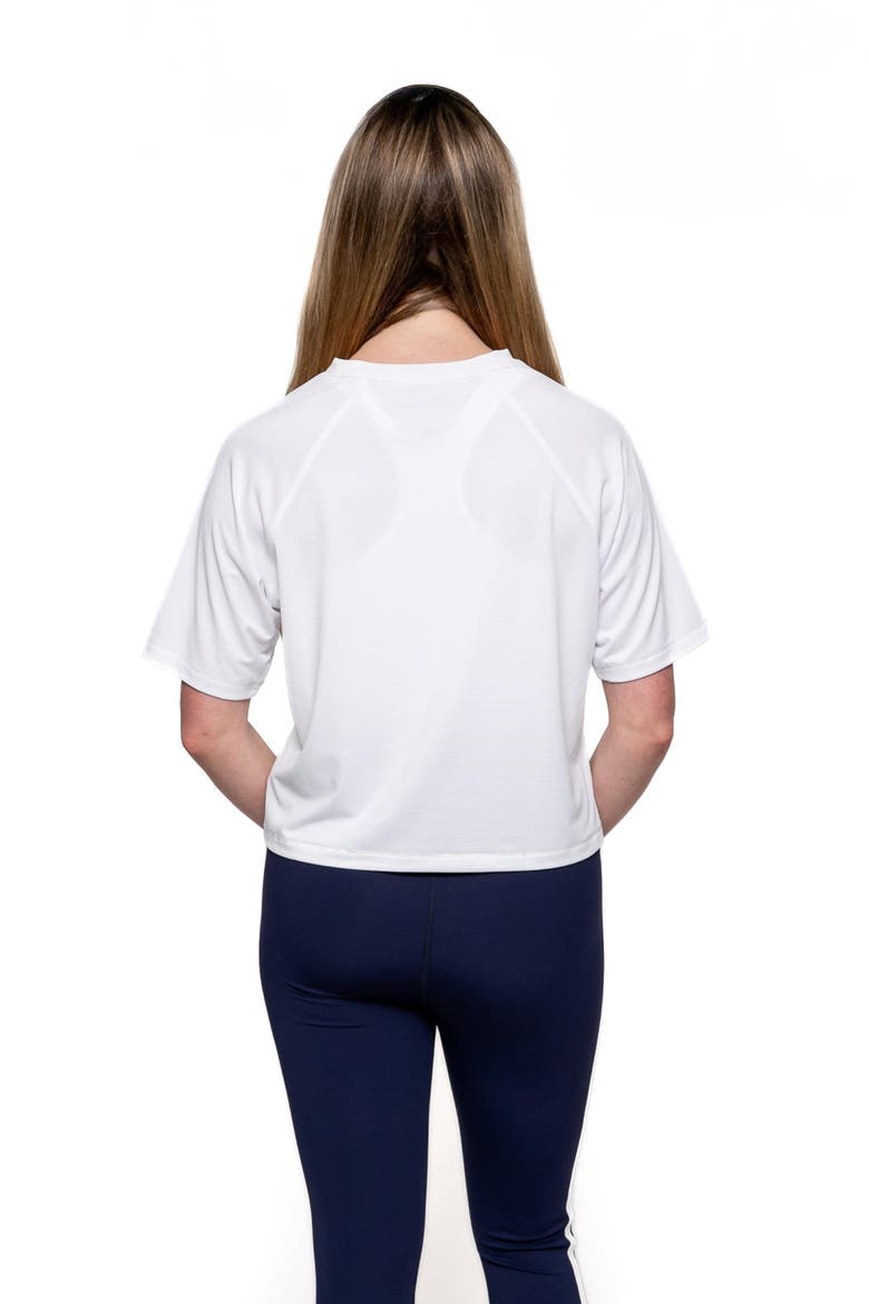 Shadow  Stripe Boxy T-Shirt, Alternate, color, White