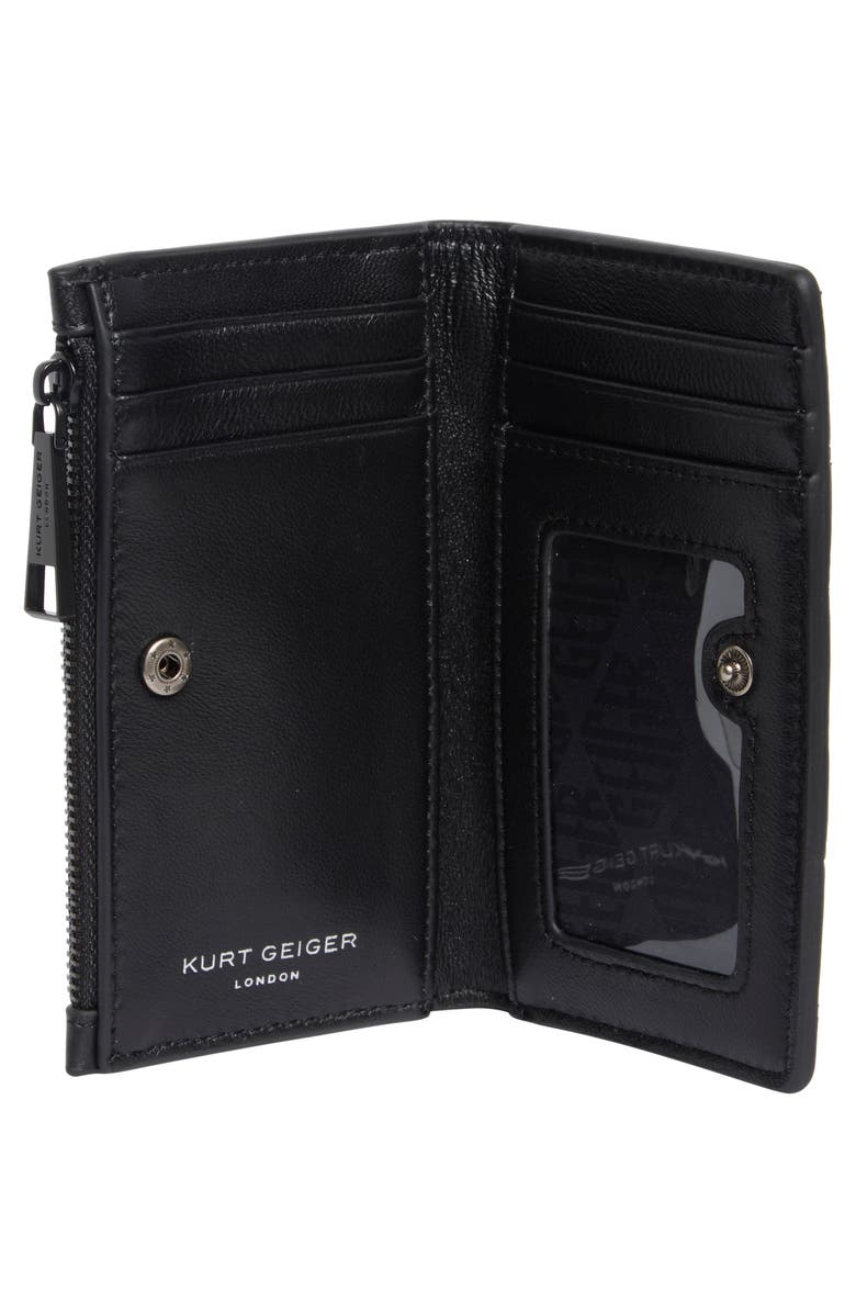 Kurt Geiger London Kensington Quilted Leather Bifold Wallet, Alternate, color, Black