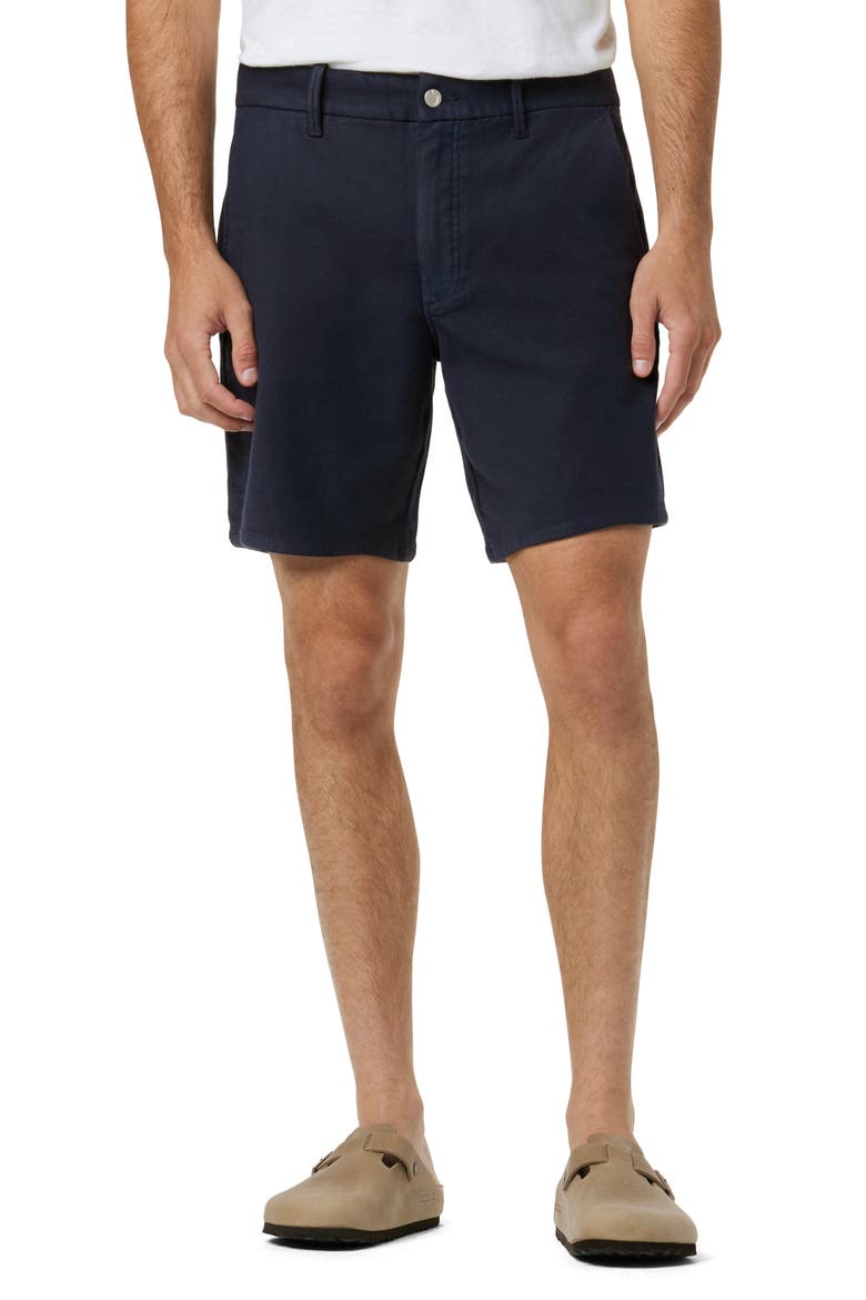The Airsoft Slim Straight Leg Terry Chino Shorts, Main, color, NIGHT SKY
