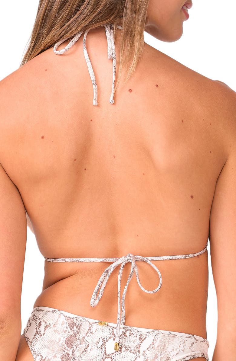 PQ SWIM Paige Triangle Bikini Top, Alternate, color, Python