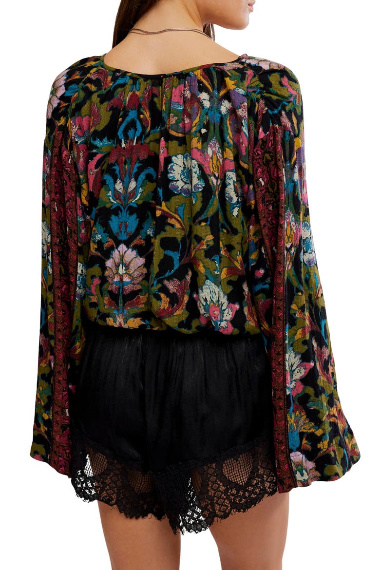Juliette Printed Top, Alternate, color, BLACK COMBO