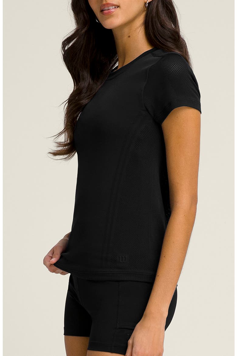 Pro Seamless T-Shirt, Alternate, color, BLACK