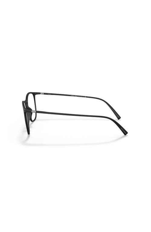 Giorgio Armani 53mm Square Optical Glasses In Black