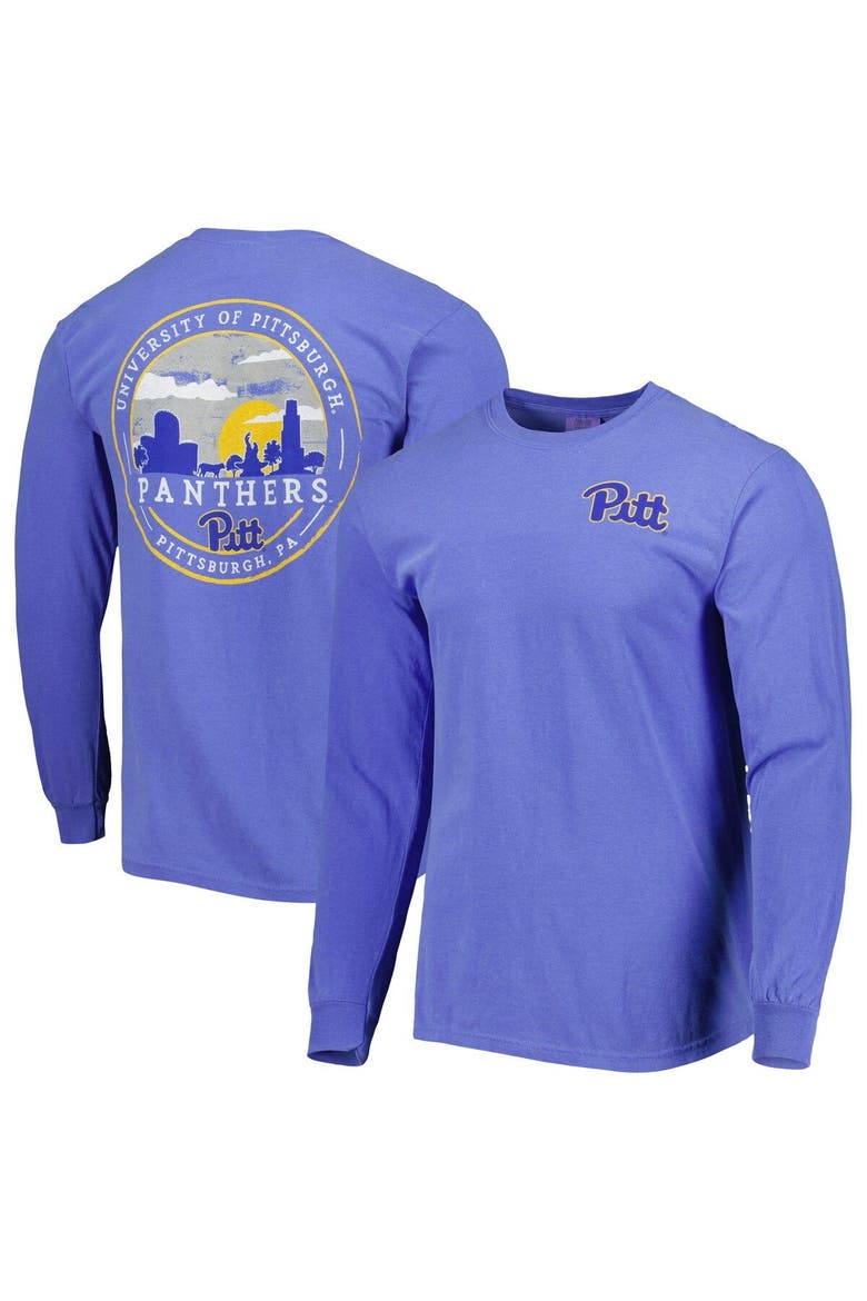 Men's Royal Pitt Panthers Circle Campus Scene Long Sleeve T-Shirt, Main, color, Royal