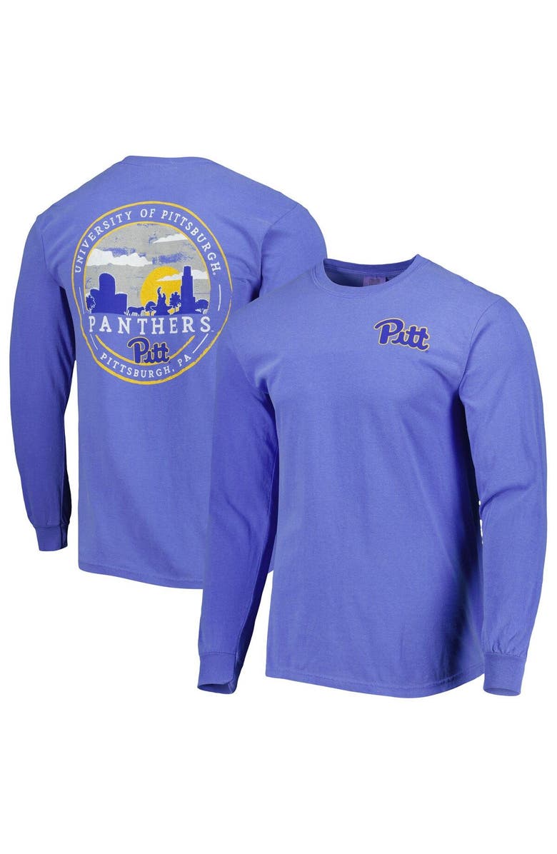 IMAGE ONE Men's Royal Pitt Panthers Circle Campus Scene Long Sleeve T-Shirt, Main, color, Royal