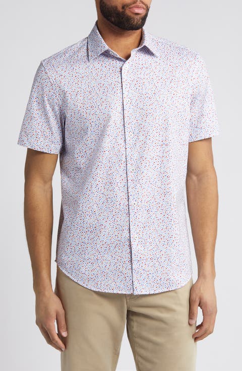 Miles OoohCotton® Short Sleeve Button-Up Shirt