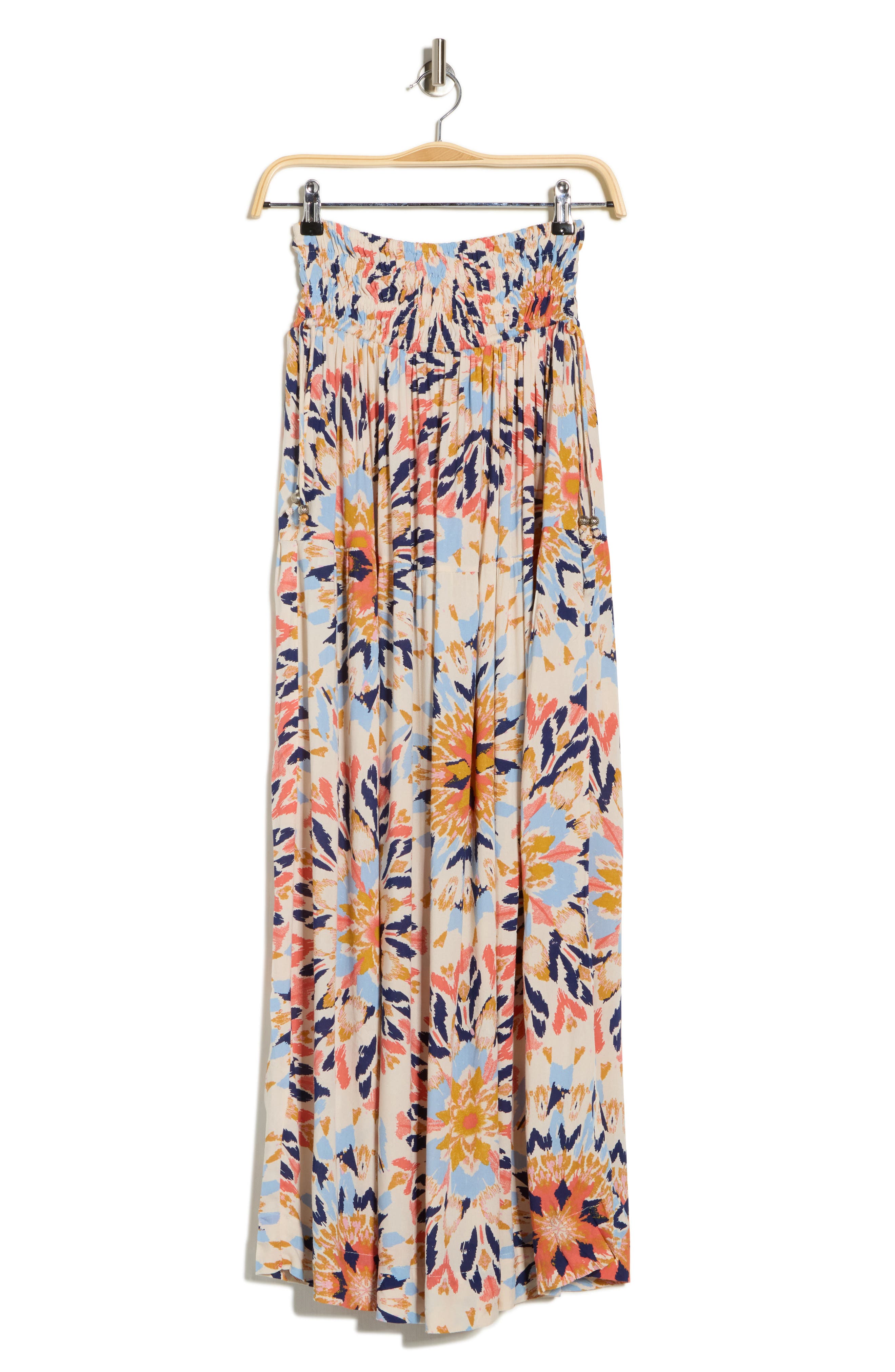 Elan Smocked Waist Cover-Up Skirt