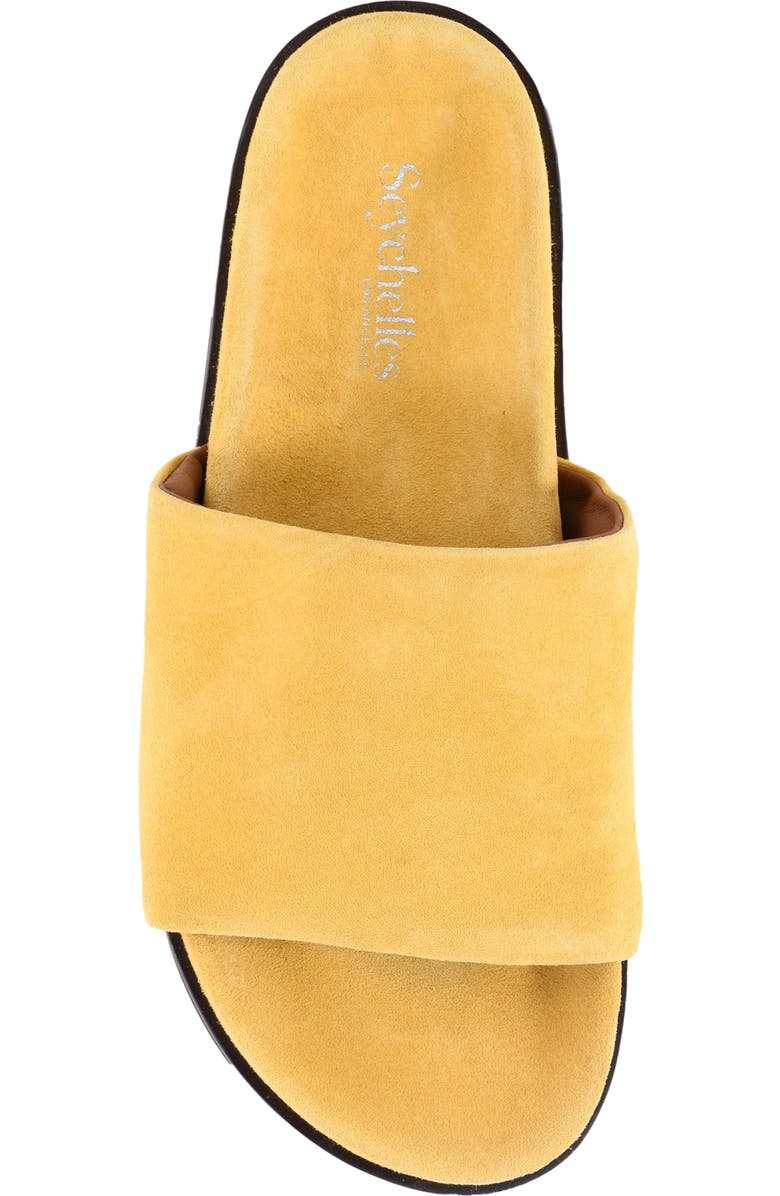 Seychelles Farrah Slide Sandal, Alternate, color, Mustard