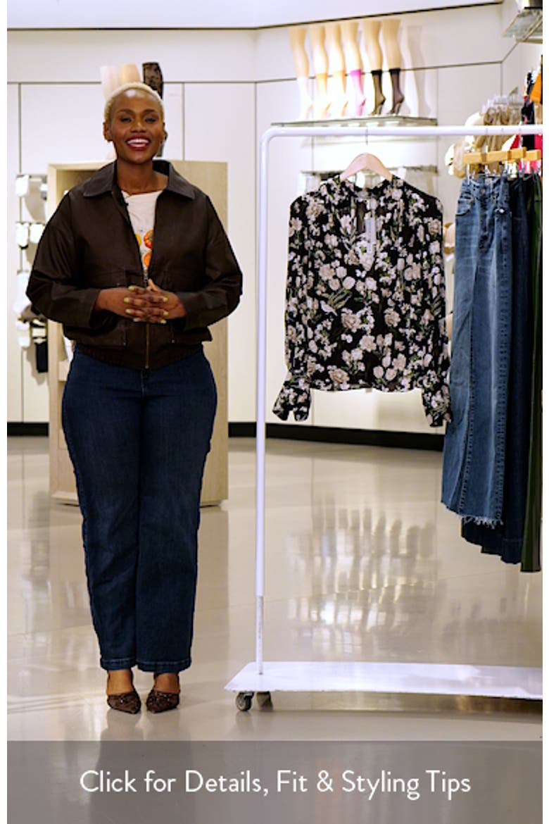 Marion Floral Print Pleated Top video