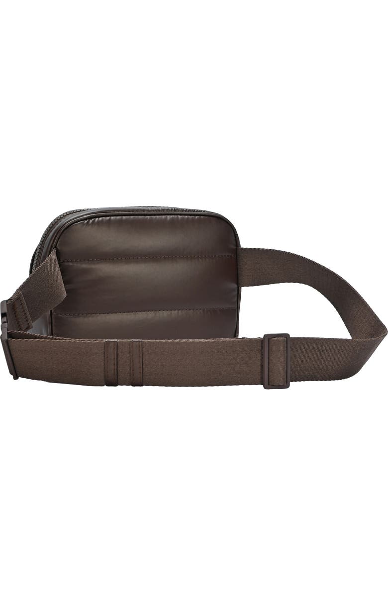 Madison West Nylon Puffy Belt Bag, Alternate, color, Brown