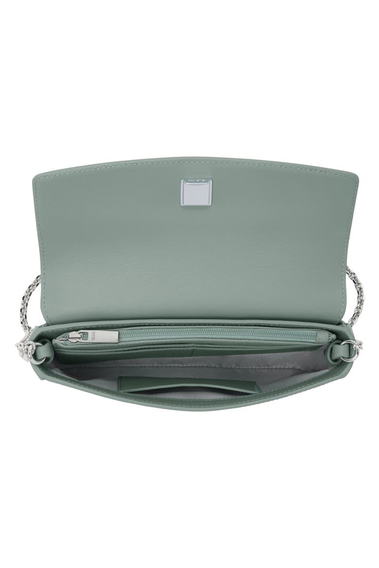 Belden Leather Wallet on a Chain, Alternate, color, THYME