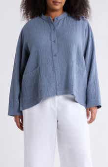Seersucker Shirt Jacket