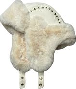 Nicole Miller Studded Faux Fur Trapper Hat