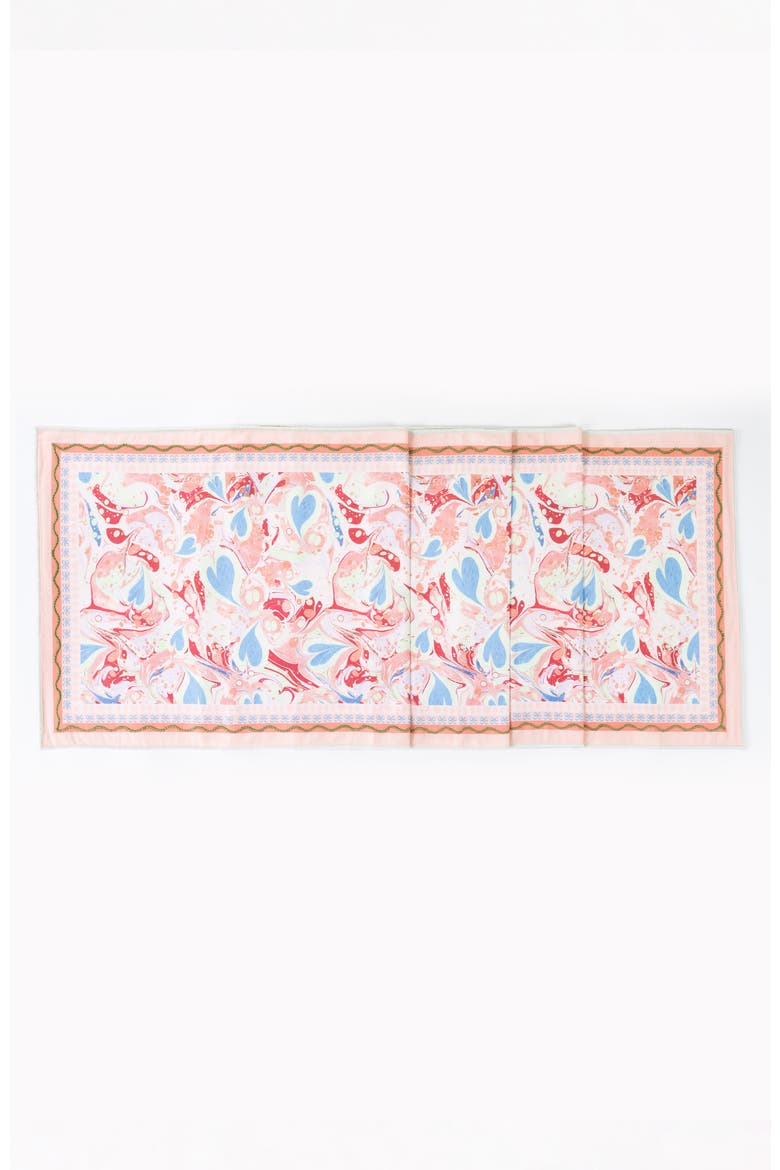 Alice Marble Table Linens Set, Alternate, color, Coral