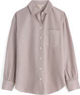 Seasalt Cornwall Sea Path Oversize Organic Cotton Button-Up Shirt