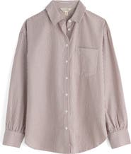 Seasalt Cornwall Sea Path Oversize Organic Cotton Button-Up Shirt