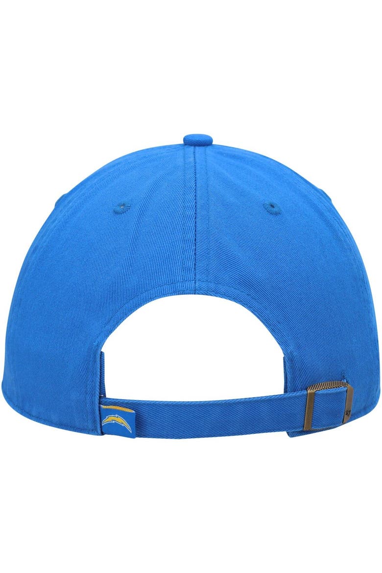 Men's '47 Powder Blue Los Angeles Chargers Clean Up Script Adjustable Hat, Alternate, color, Powder Blue