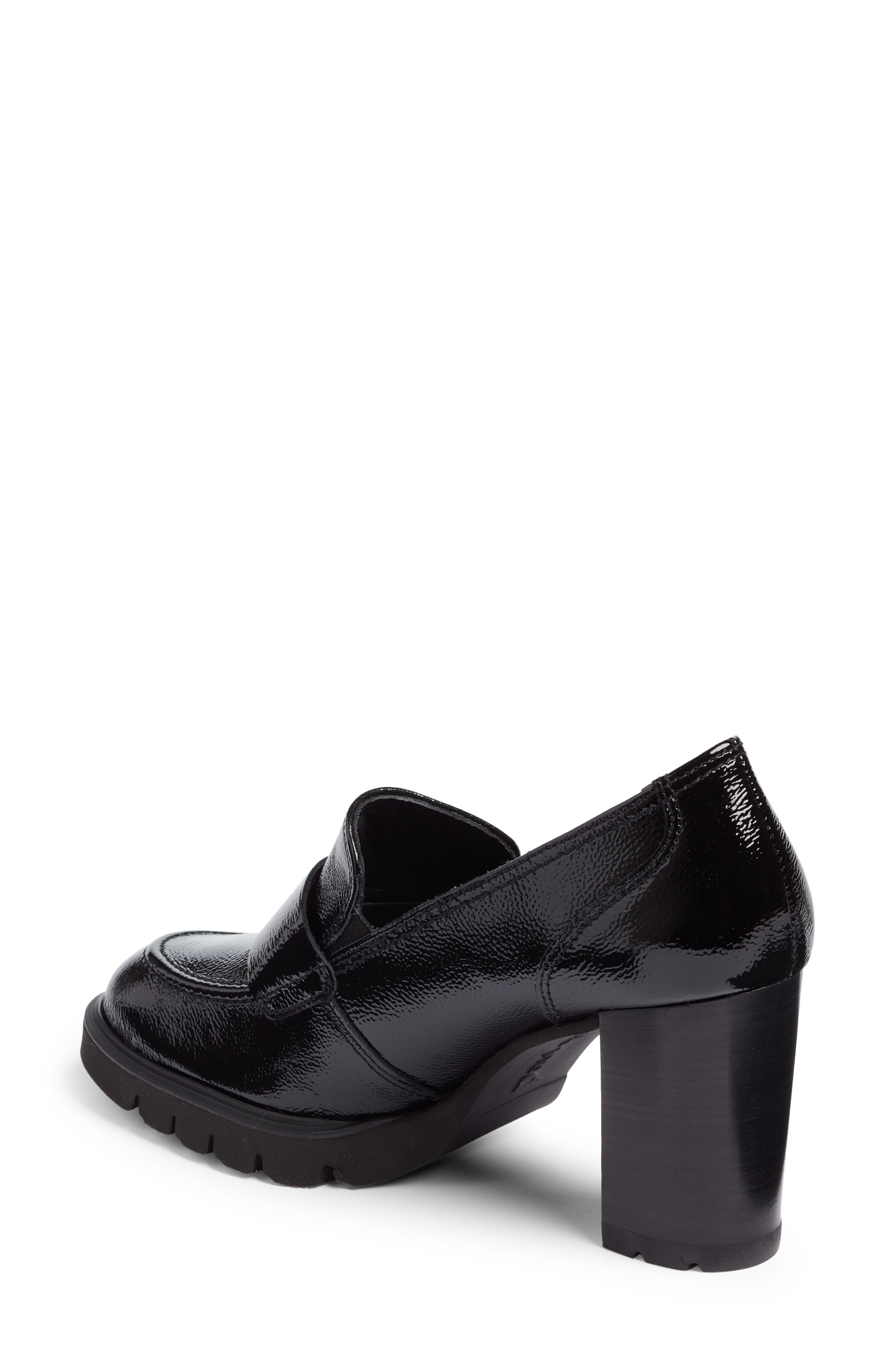 Nina Loafer Pump, Alternate, color, BLACK CRINKLED PATENT