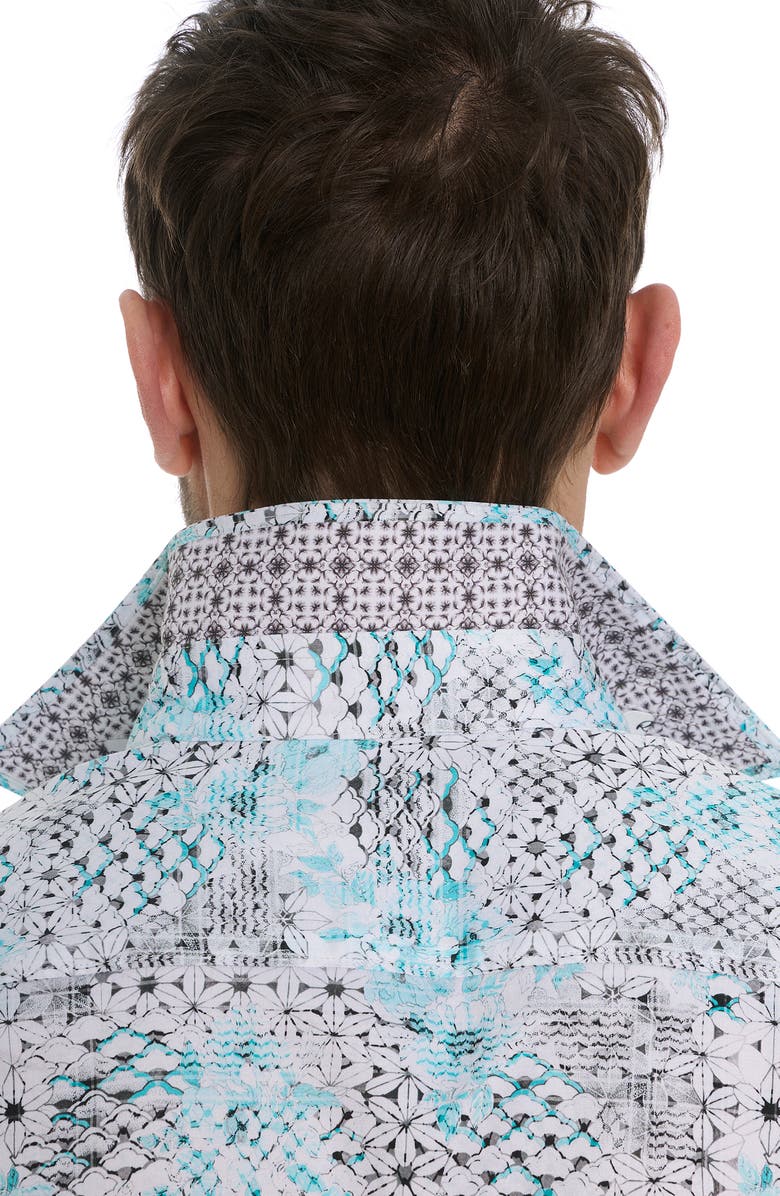 Robert Graham Hendriks Classic Fit Floral Cotton Button-Up Shirt, Alternate, color,