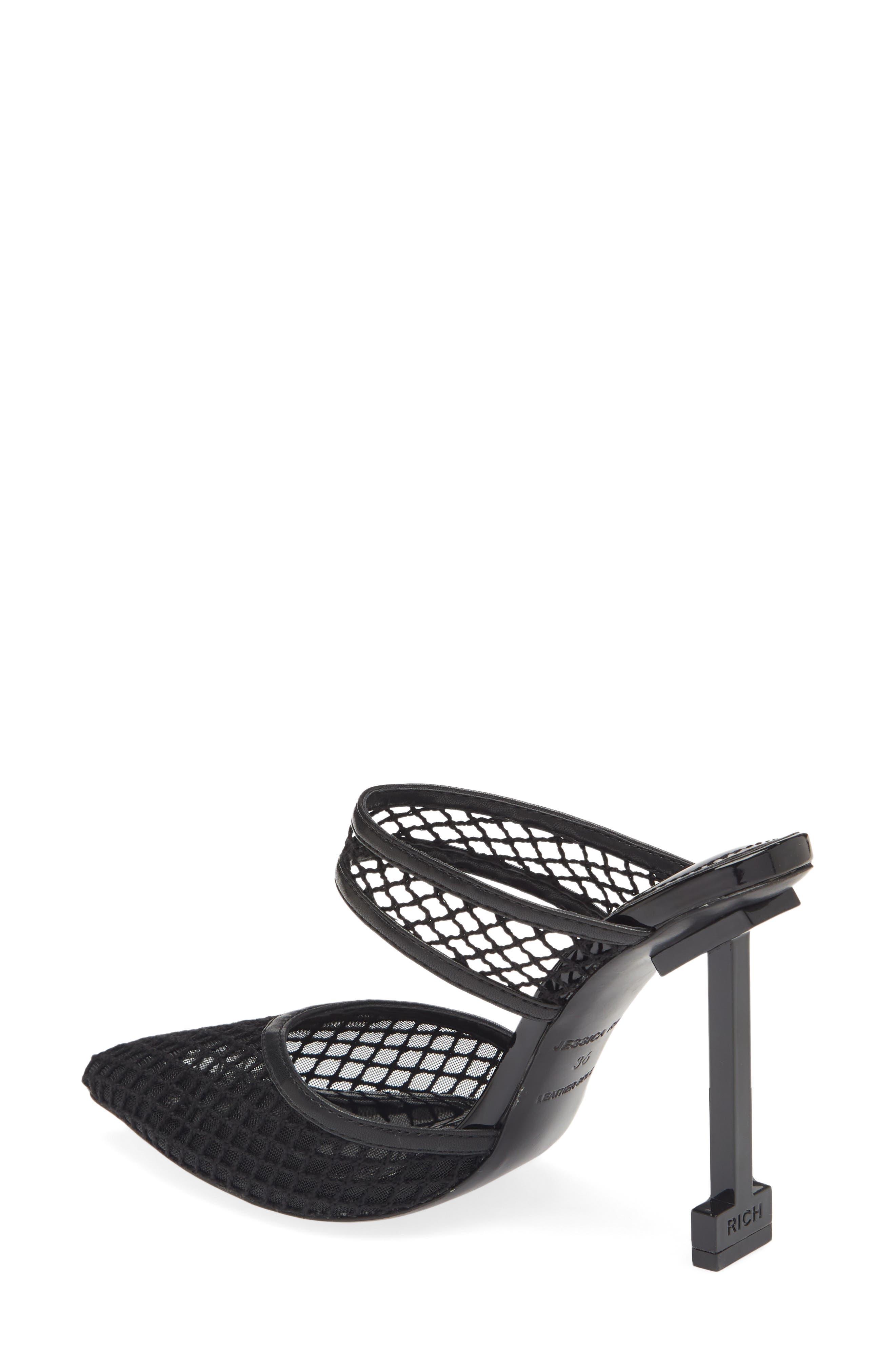JESSICA RICH Ysabelle Fishnet Pointed Toe Pump, Alternate, color, 