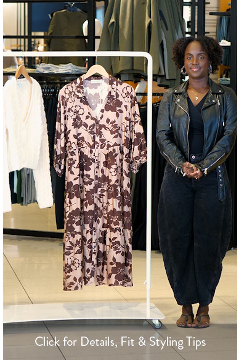 Isaac Floral Midi Shirtdress video